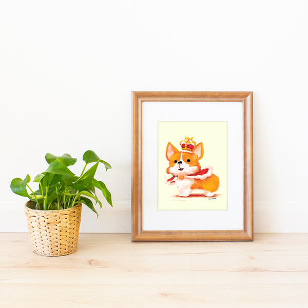 Royal Corgi Medium Print