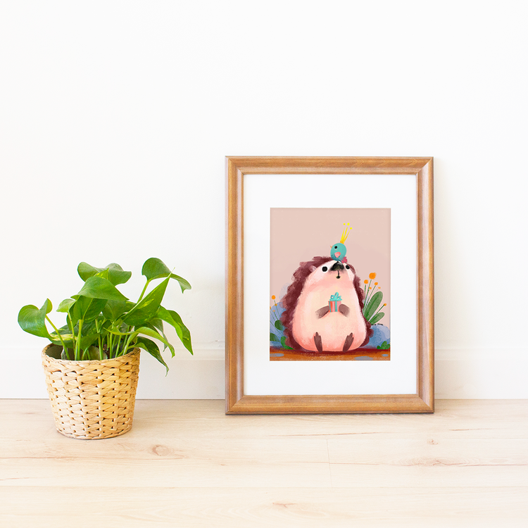 Hedgehog Medium Print