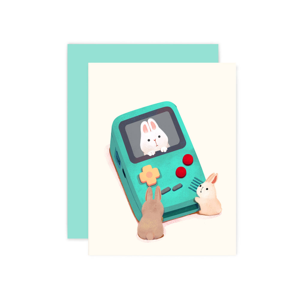 Bunny Gameboy Card