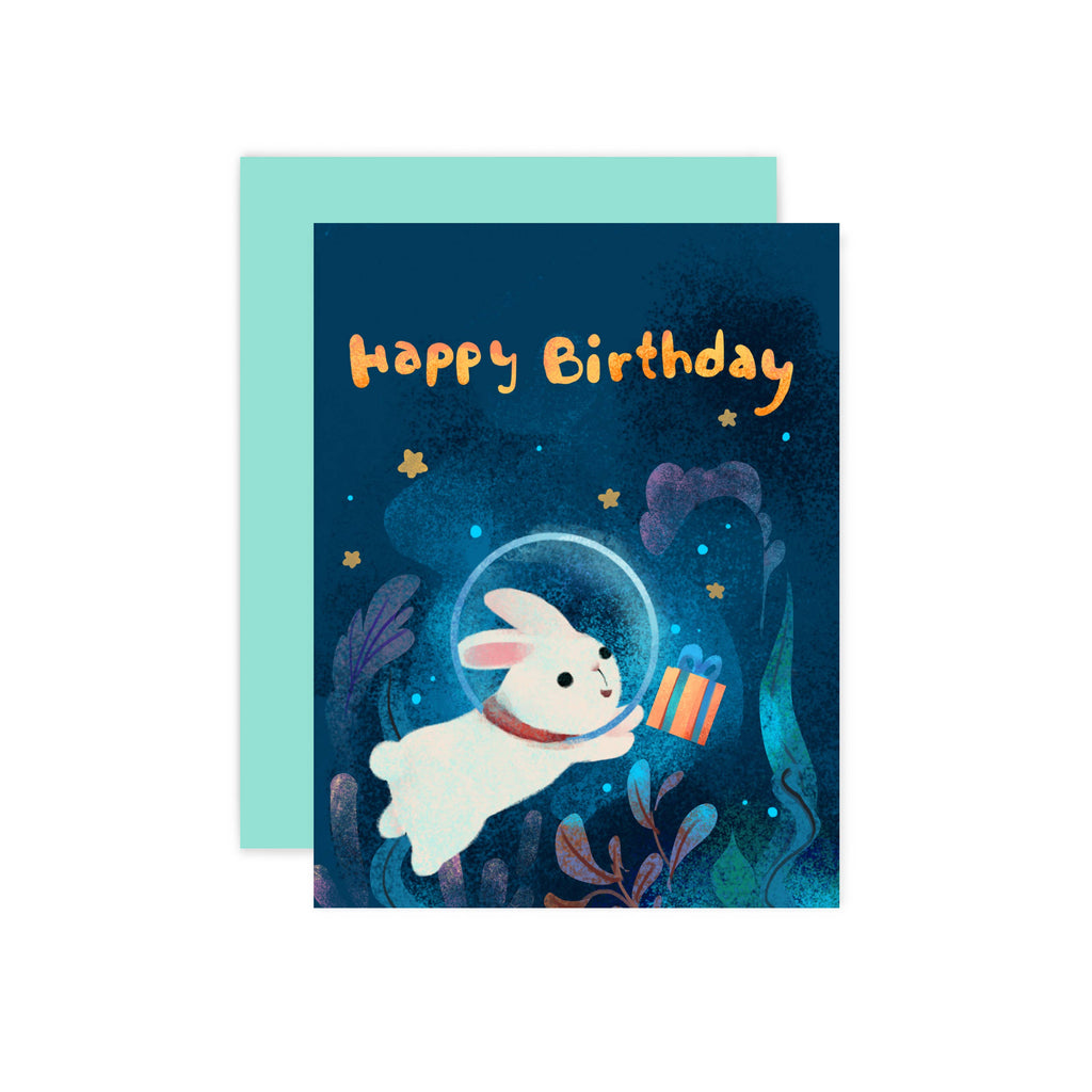 Sea Bunny Birthday Card