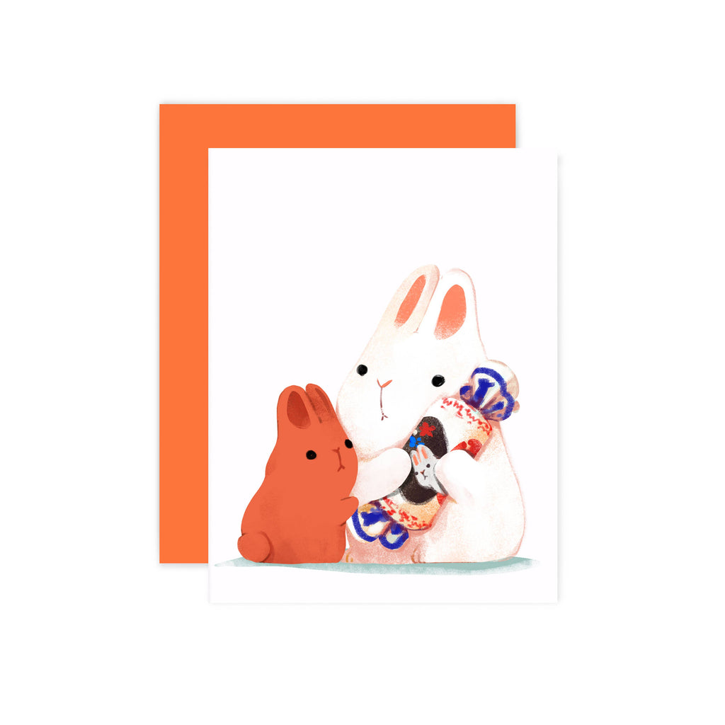 Bunny with Candy Card