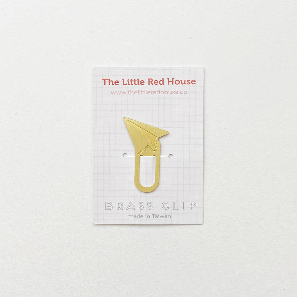 Paper Plane Brass Clip/Bookmark