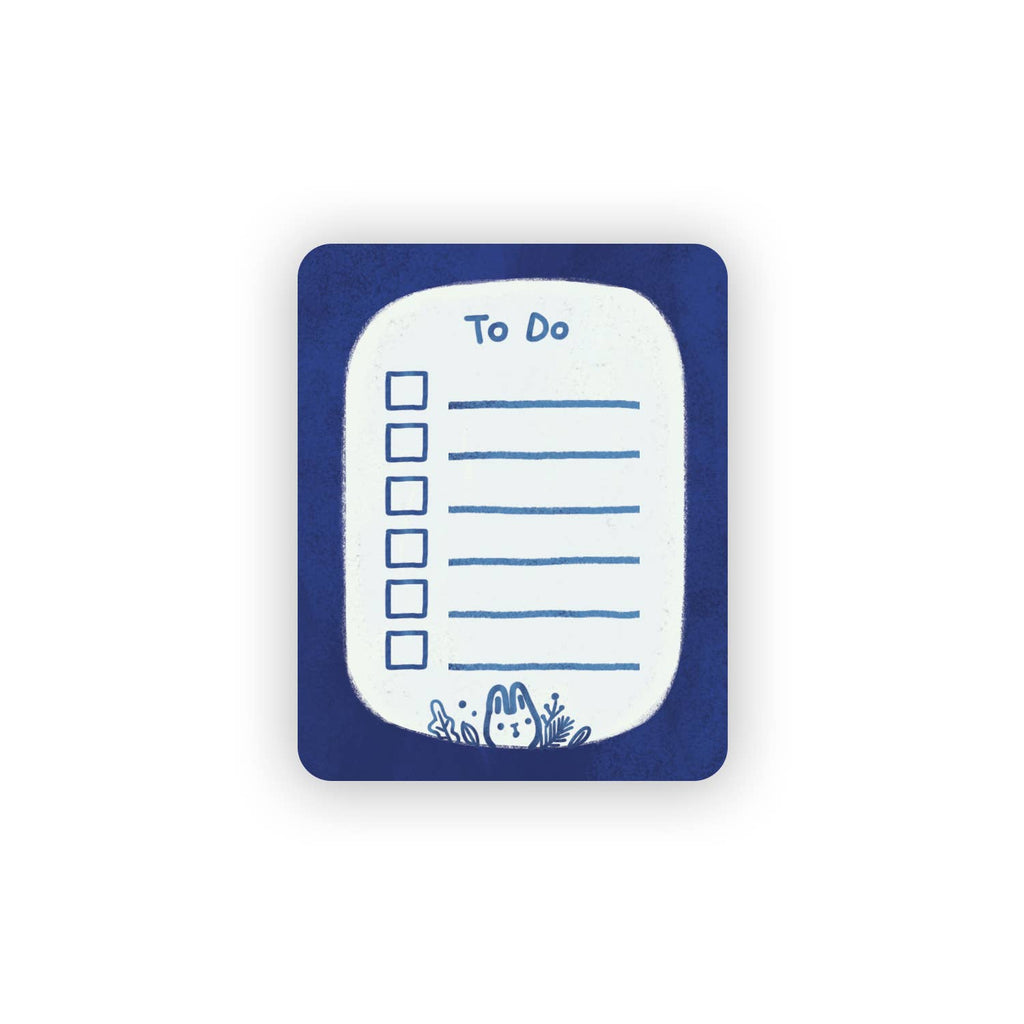 Indigo "To Do List" Label Sticker