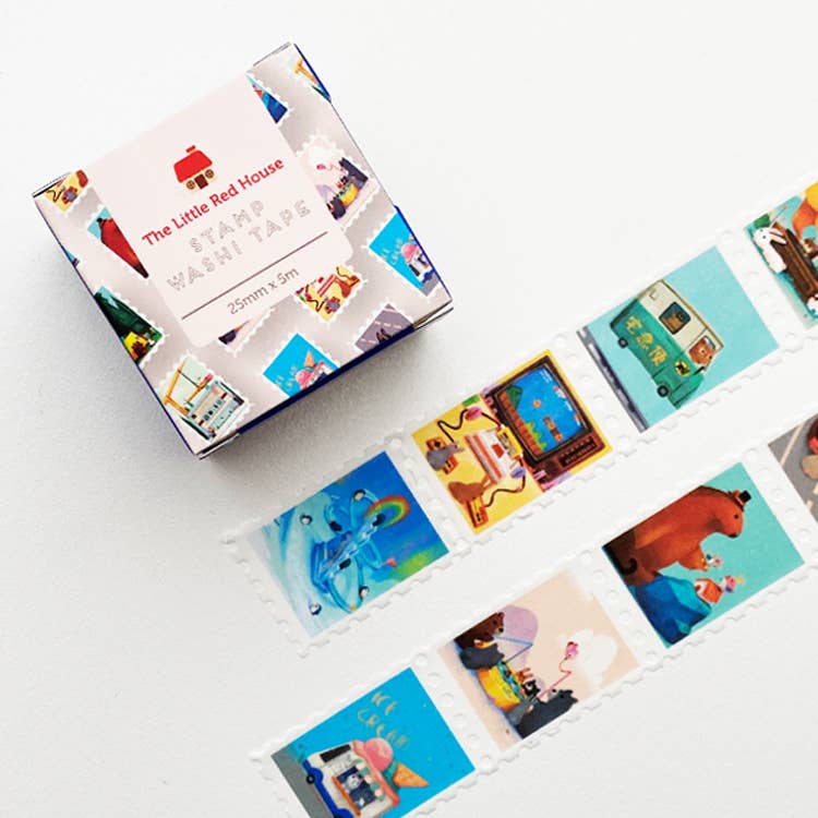 2.5cm Animals WIth Fun Activities Stamp Washi Tape