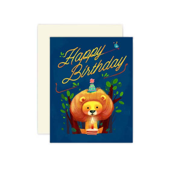 Lion Birthday Card