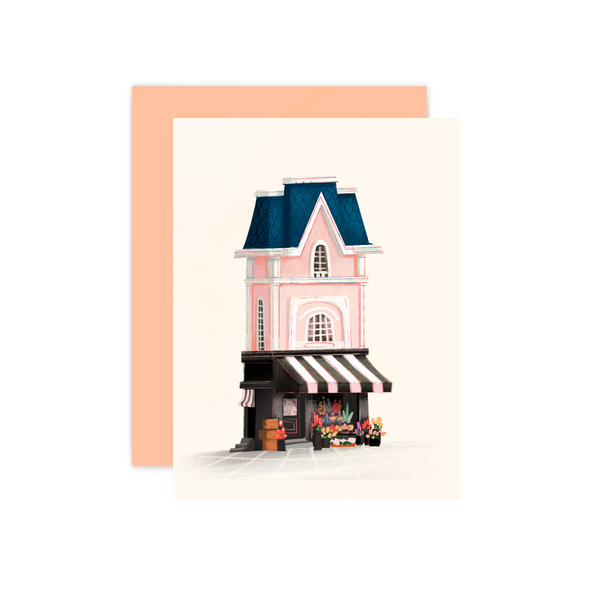 Paris Floral Shop Card