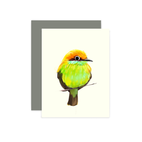 Green Bee Eater Bird Card