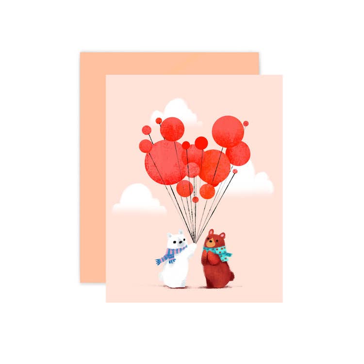 Bears Balloons Card