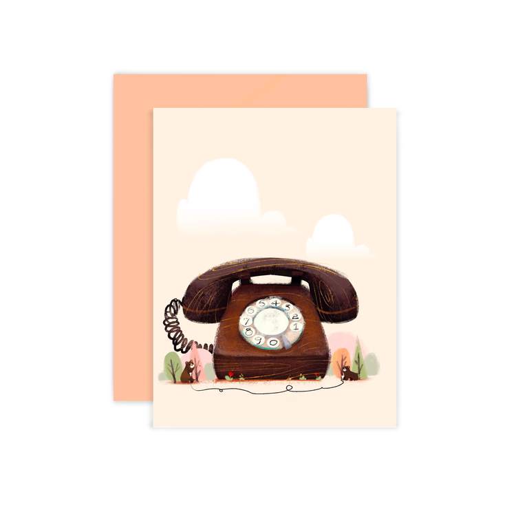 Rotary Phone Card