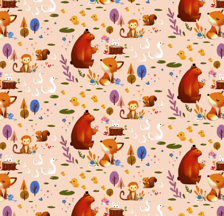 Forest Animal Wrapping Paper