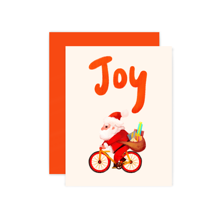 Santa Biking Card