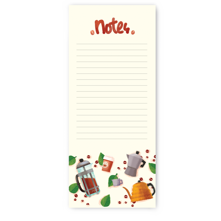 Coffee Lined Notepad