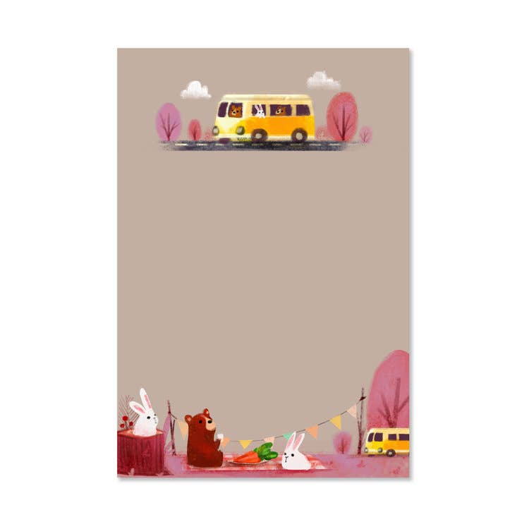 Camper Forest Animals Notepad