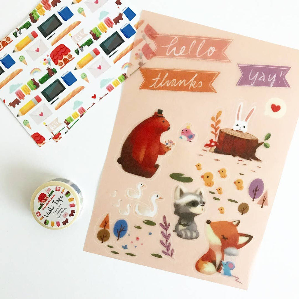 Forest Animals Washi Stickers