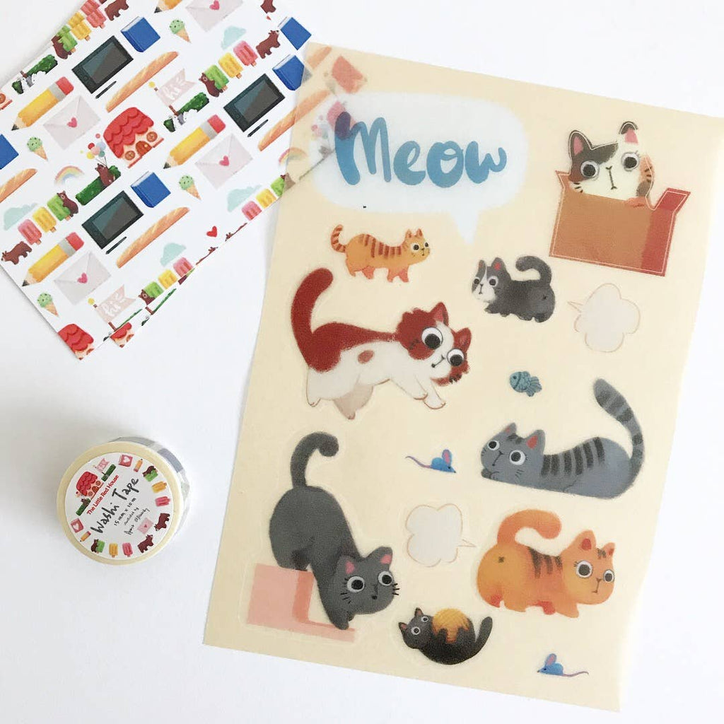 Meow Washi Stickers