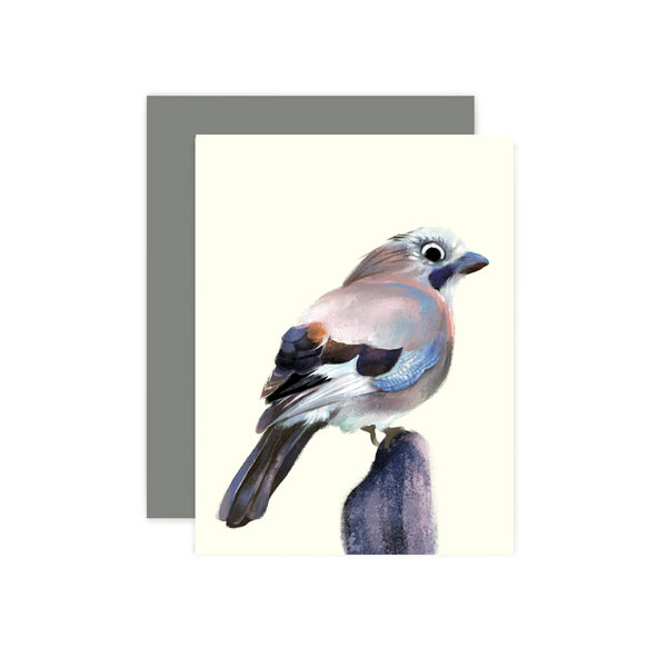 Garrulus Glandarius Bird Card