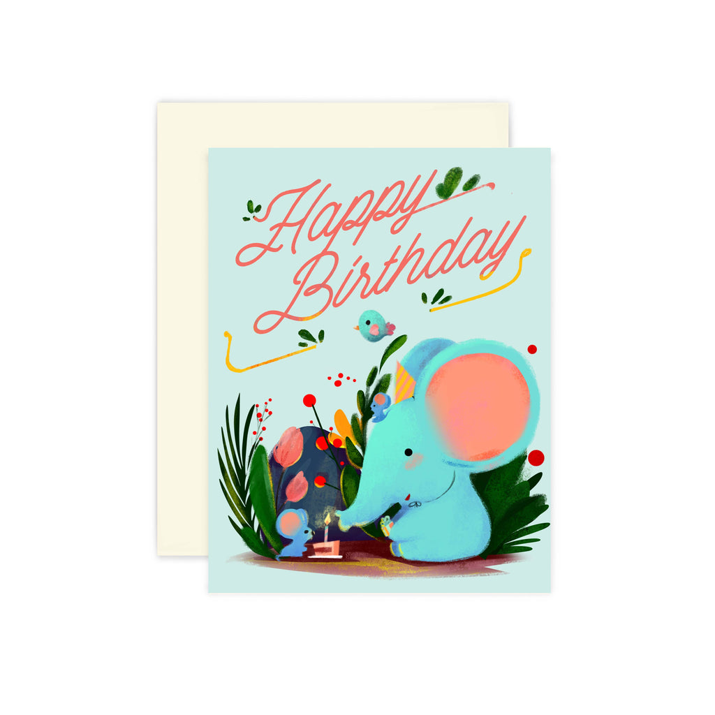 Elephant Birthday Card