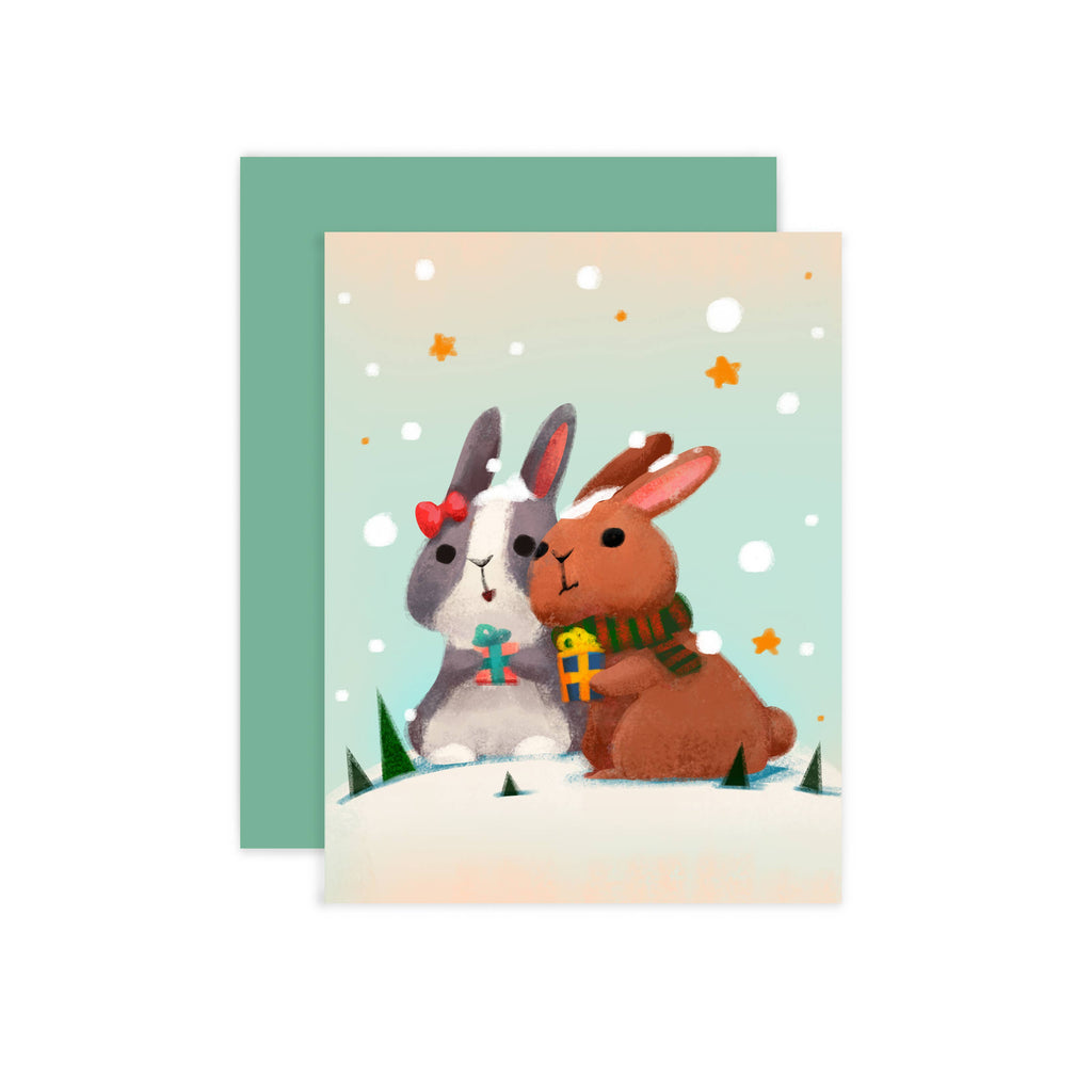 Snow Bunnies Cards