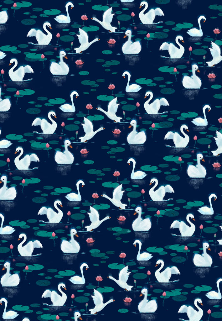 Swan Wrapping Paper