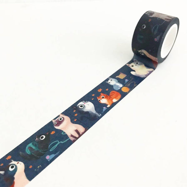 Wide Meow Washi Tape