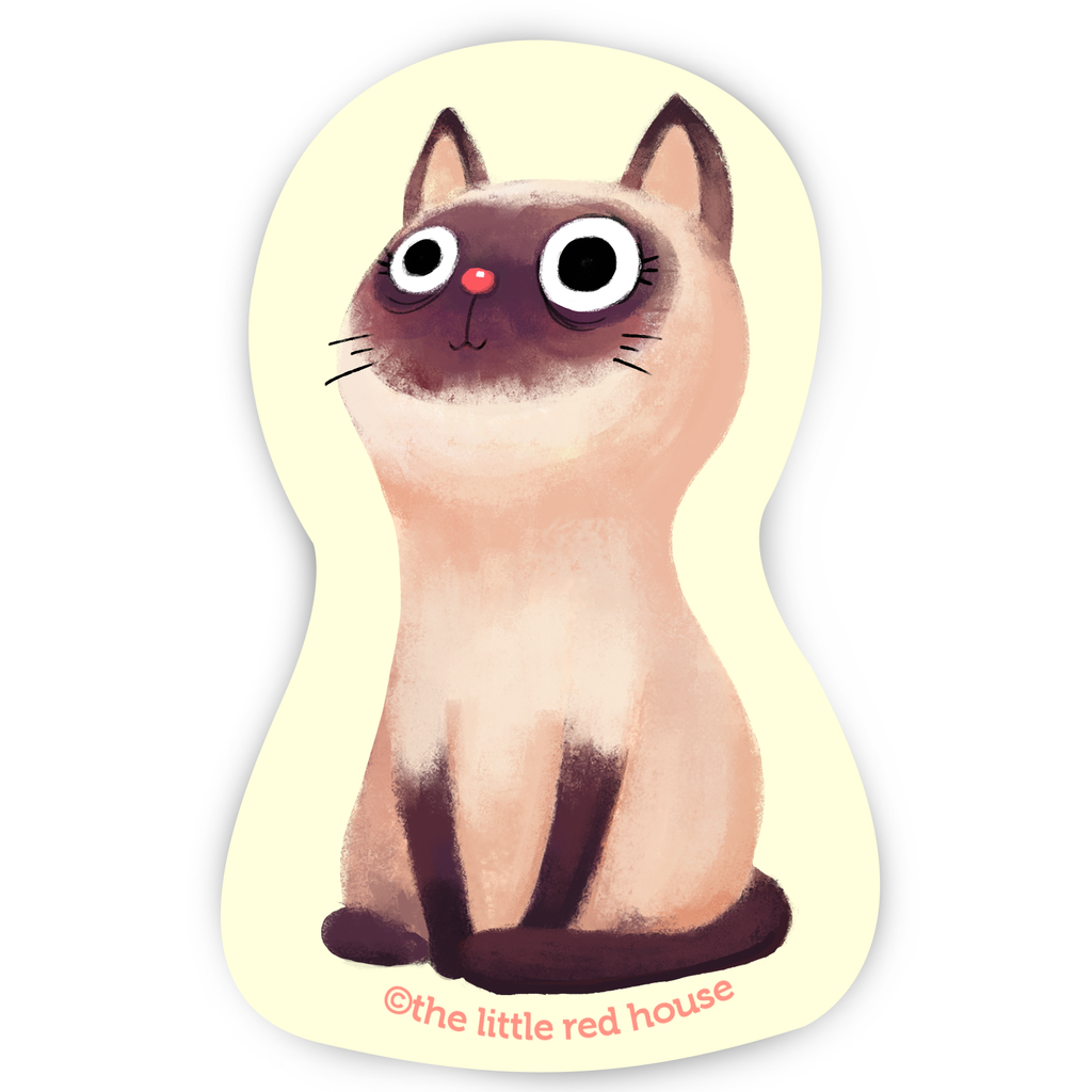 Siamese Cat Vinyl Sticker