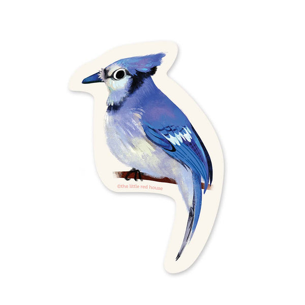 Blue Jay Vinyl Bird Sticker