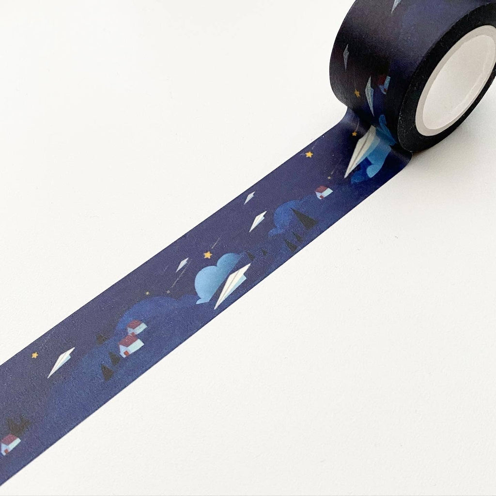 Wide Paper Plane Washi Tape