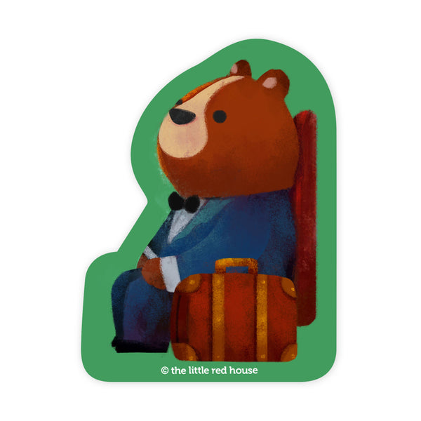 Business Bear Vinyl Sticker