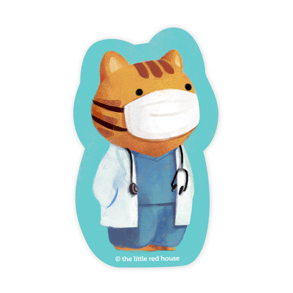 Medical Cat Vinyl Sticker