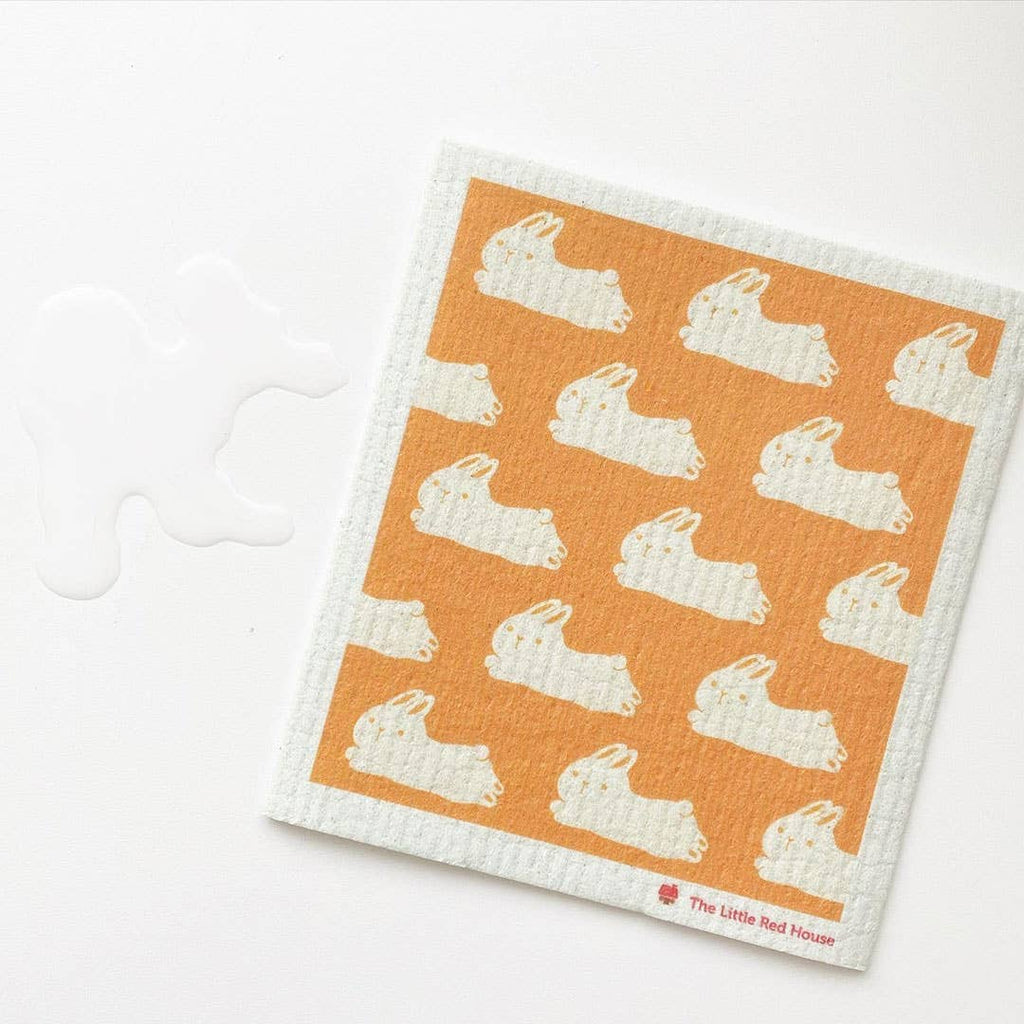 Orange Bunny Reusable Kitchen Towel