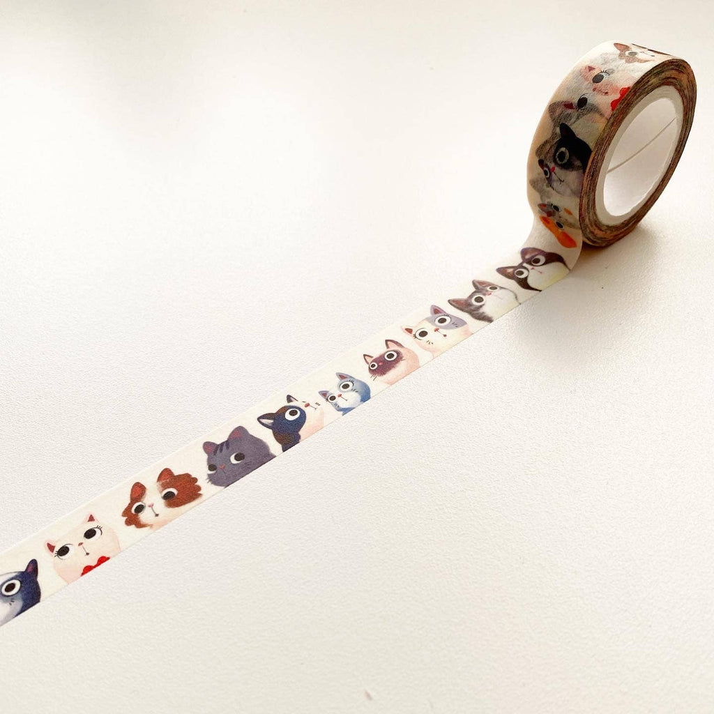 15mm Cat faces Washi Tape