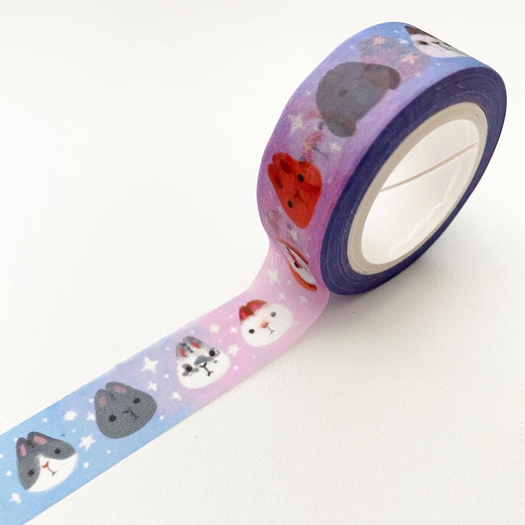 15mm Starry Bunnies Washi Tape