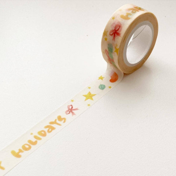 15mm Holidays Stars Stockings Washi Tape