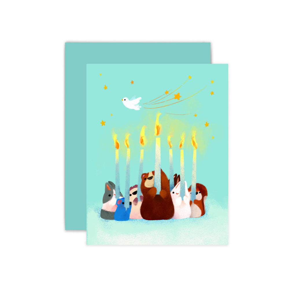 Hanukkah Animals Card