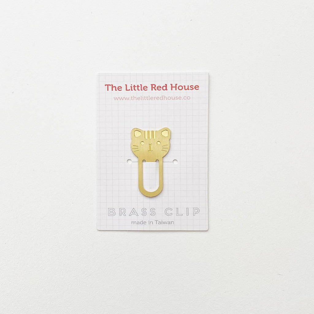 Cat Brass Clip/Bookmark