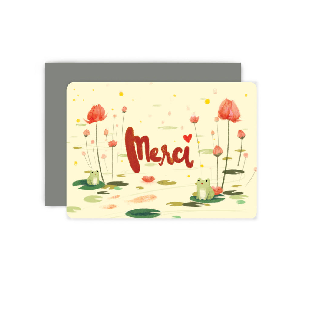 Lotus Frog Merci Boxed Cards