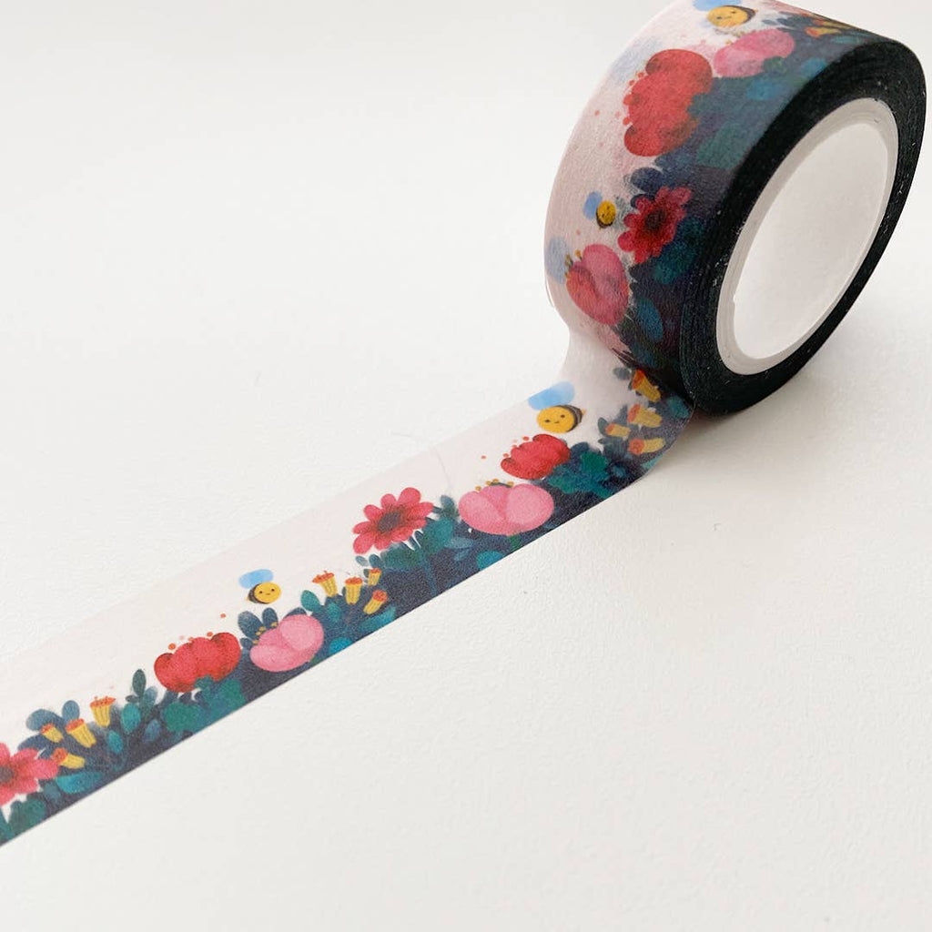 2cm Bees with Flowers Washi Tape