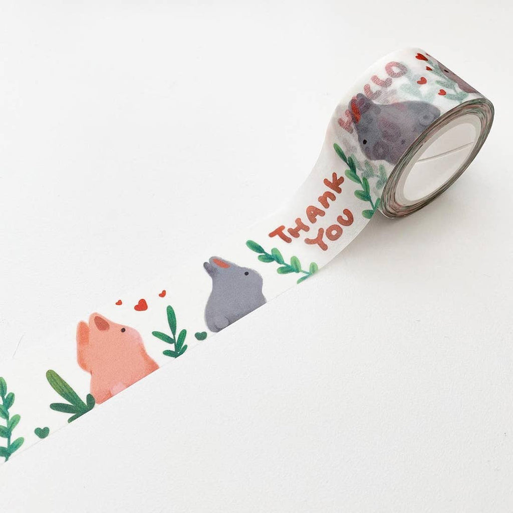 Wide Hello Bunnies Washi Tape