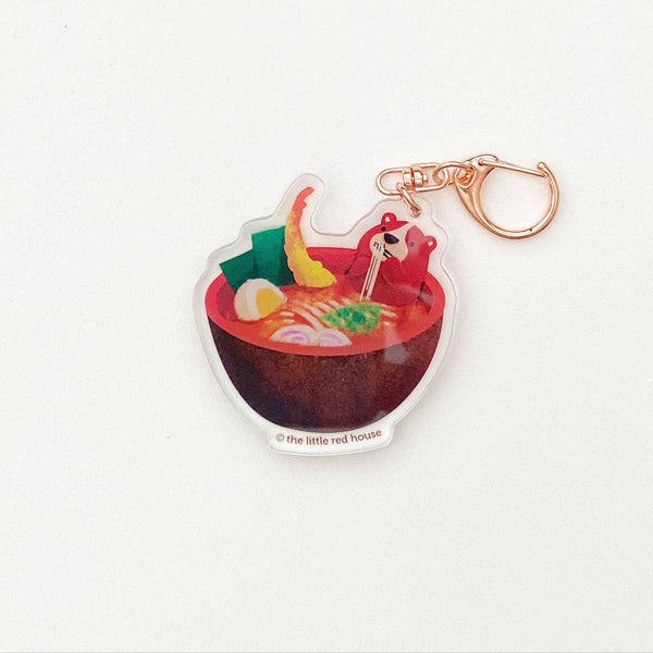 Ramen Bear Acrylic Keychain