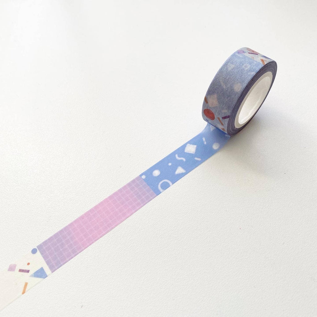 15mm Pattern Washi Tape - geo shapes and grid