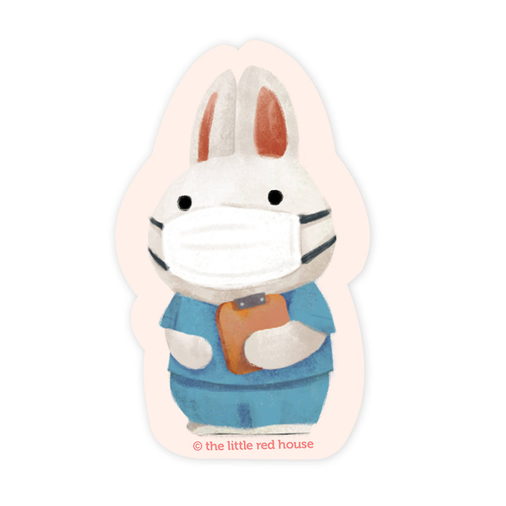 Medical Bunny Vinyl Sticker