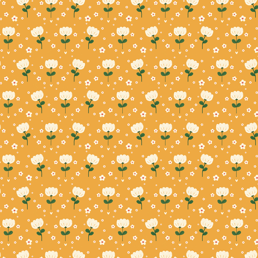 Yellow Florals Wrapping Paper