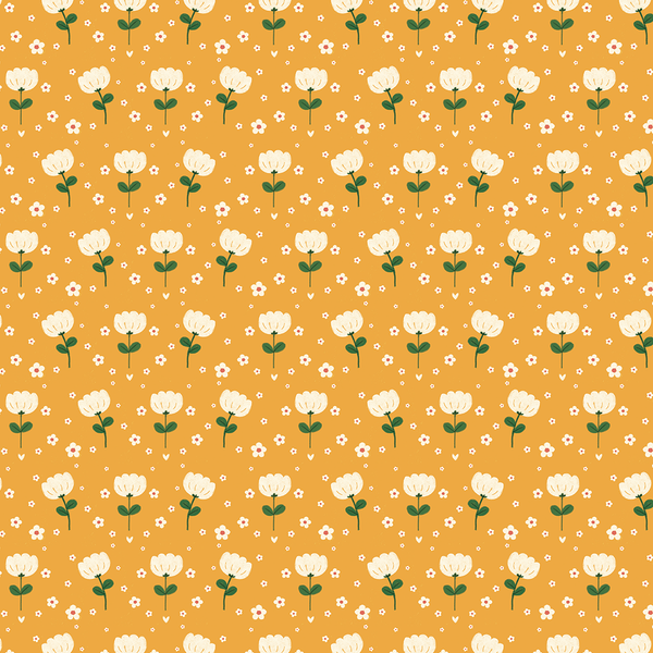 Yellow Florals Wrapping Paper