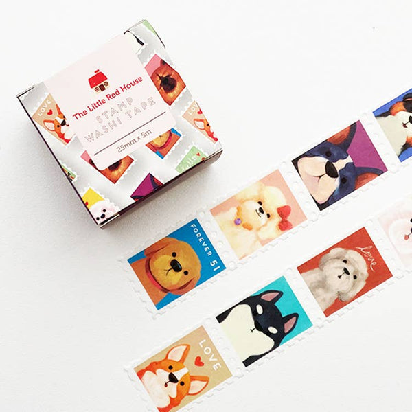 2.5cm Dogs Stamp Washi Tape