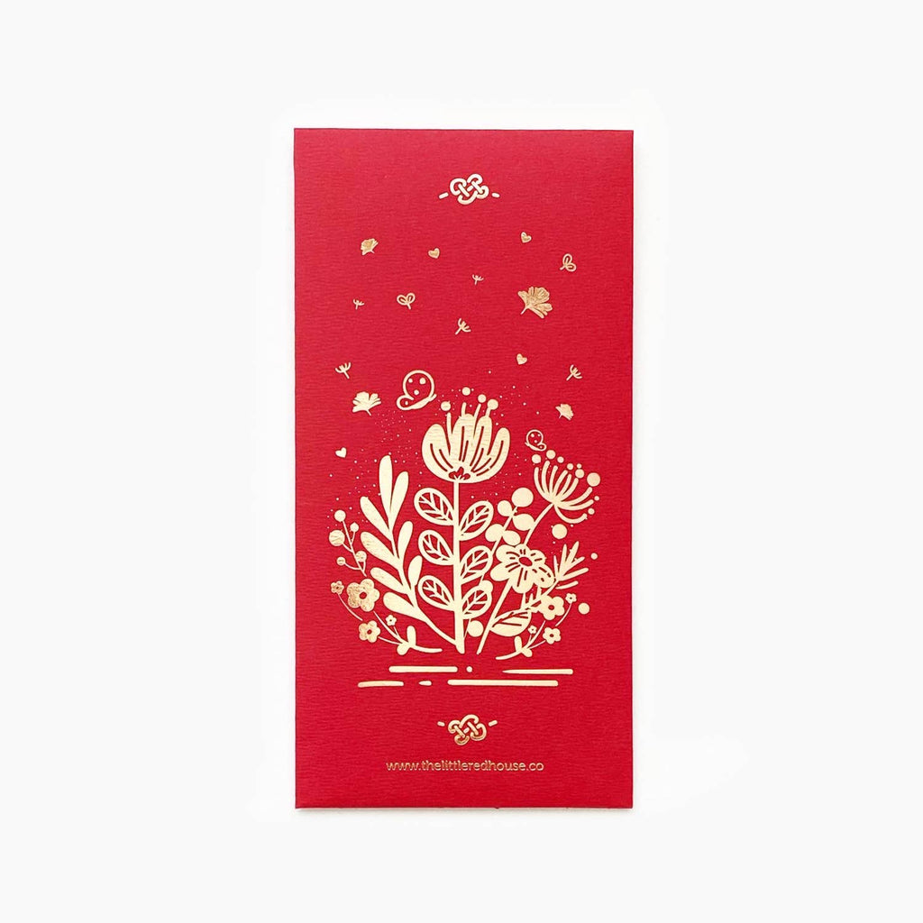 Floral Every Occasion Red Pocket Envelopes