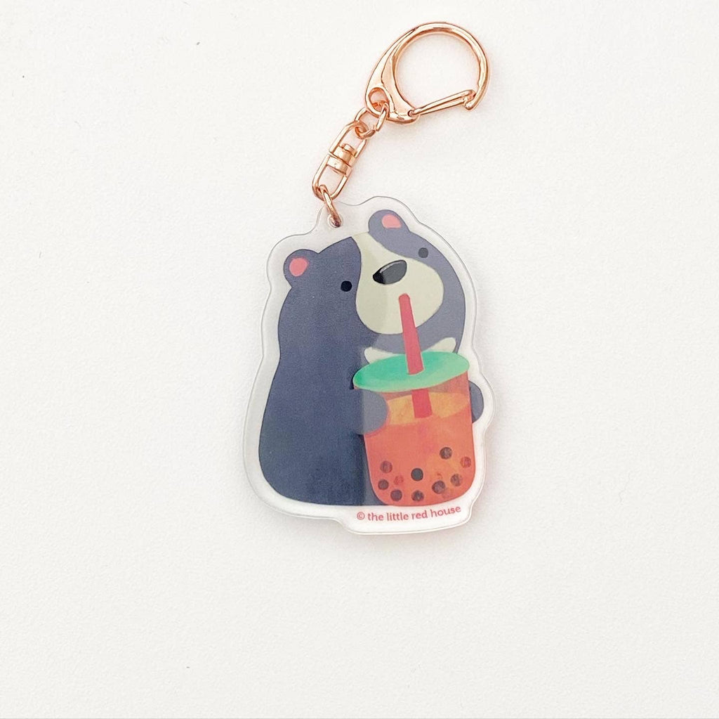 Boba Bear Acrylic Keychain