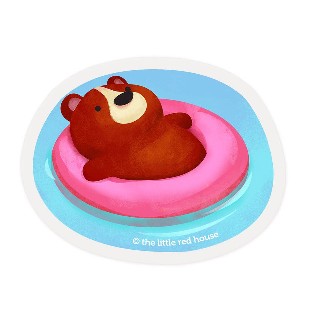 Chill Bear Clear Sticker