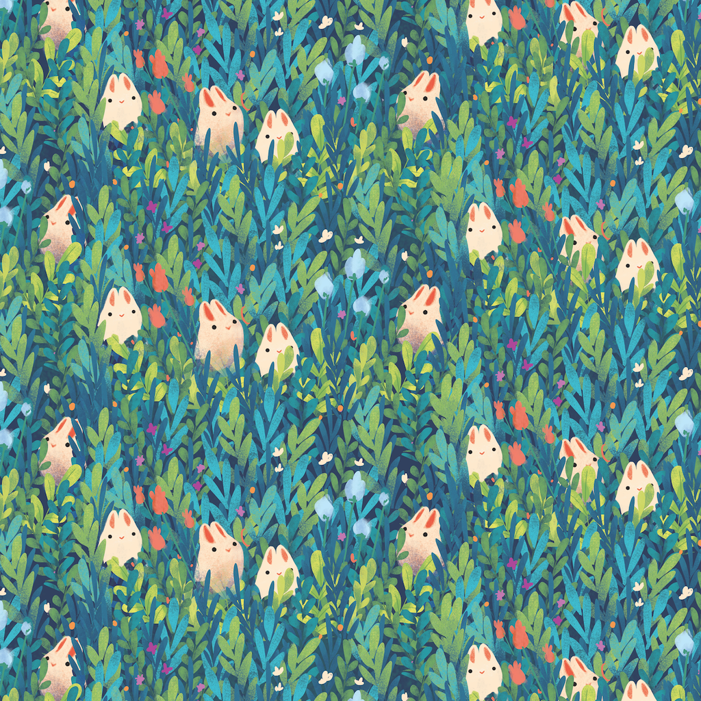 Springtime Bunnies Wrapping Paper