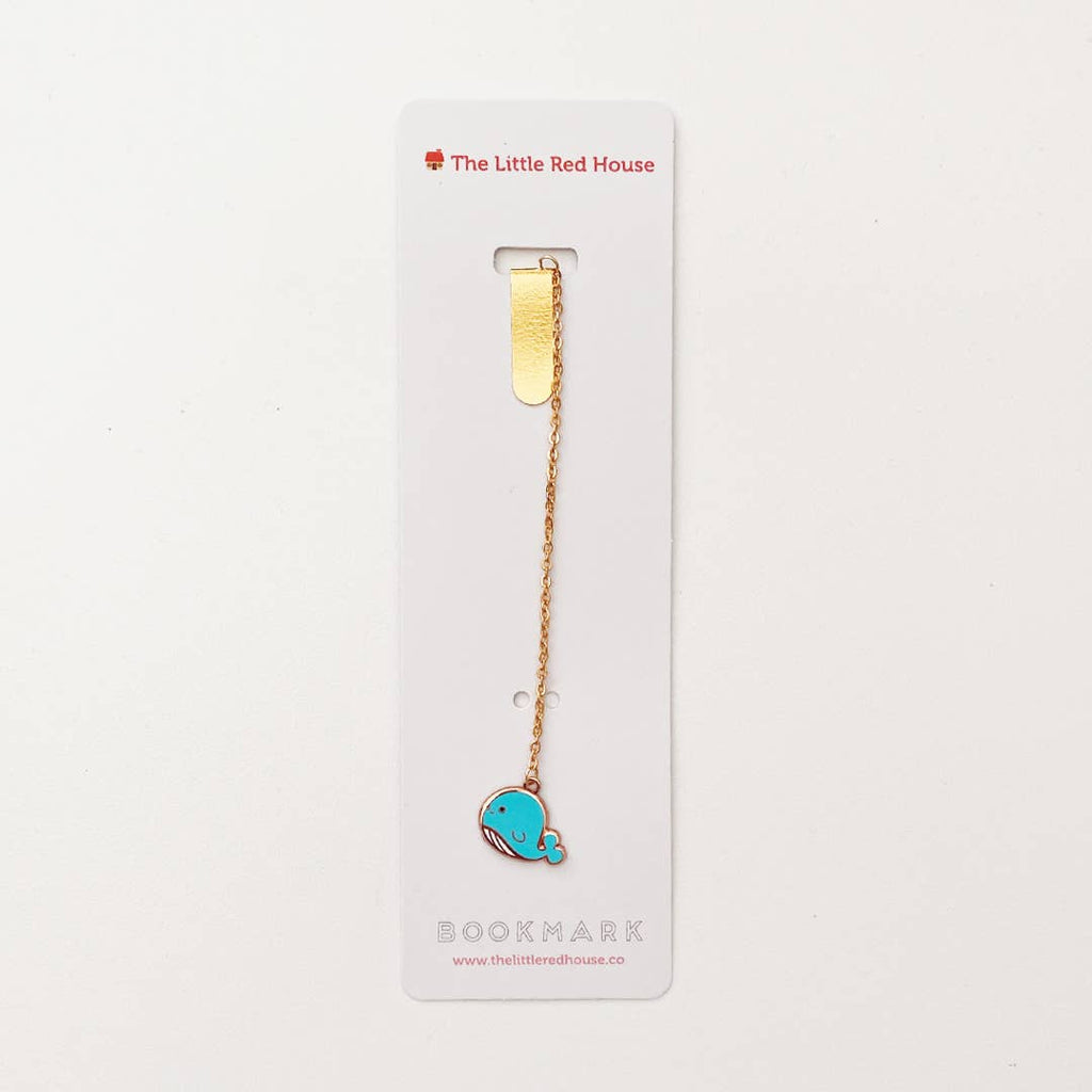 Kore Whale Rose Gold Enamel Bookmark