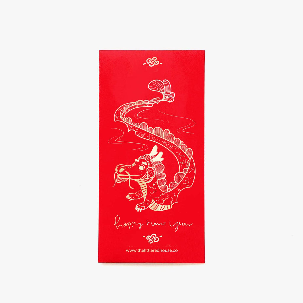 Dragon in Clouds Lunar New Year Red Pocket Envelopes